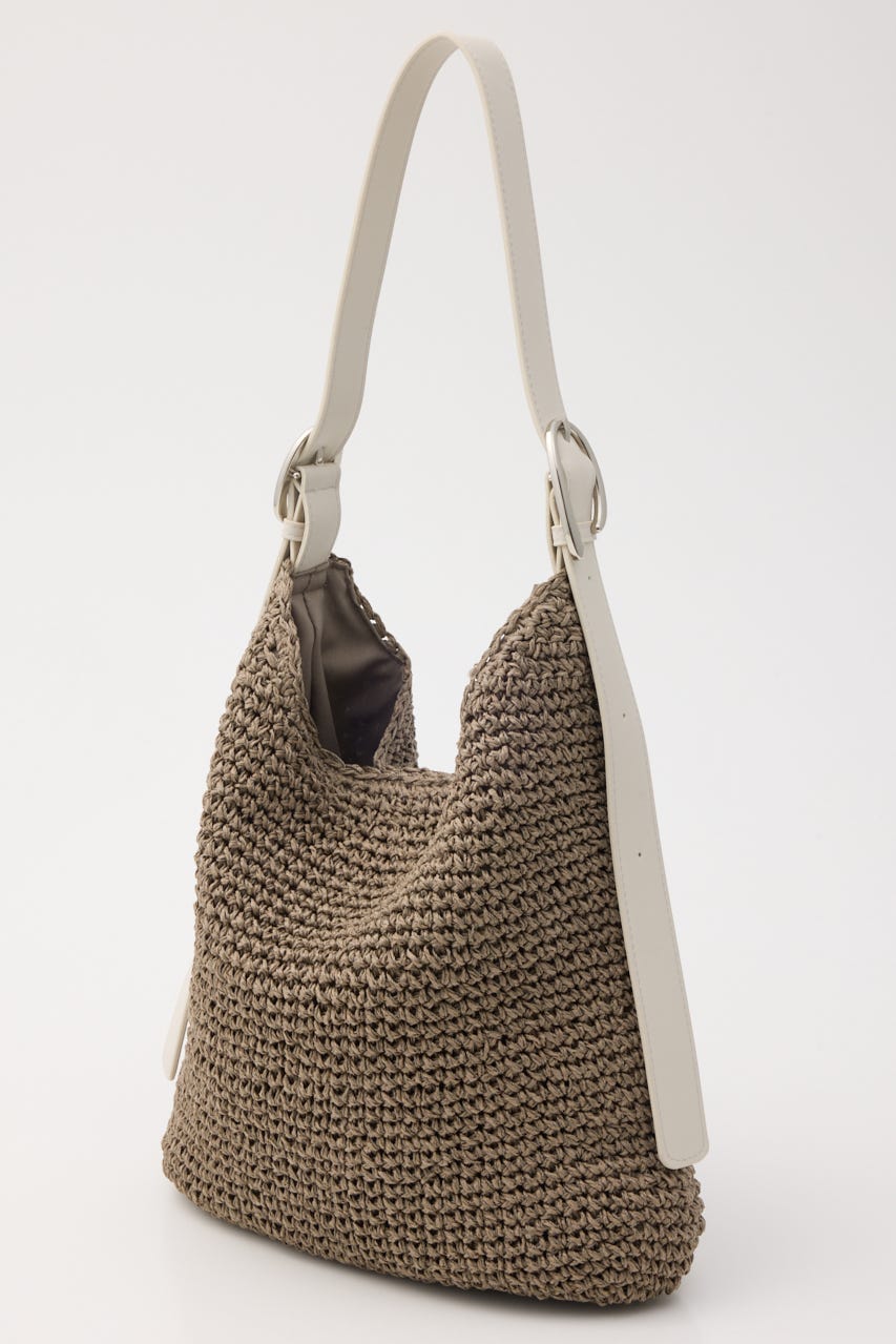 【SHEL'TTER SELECT】フリーハンドルクロッシュトートバッグ WHT FREE