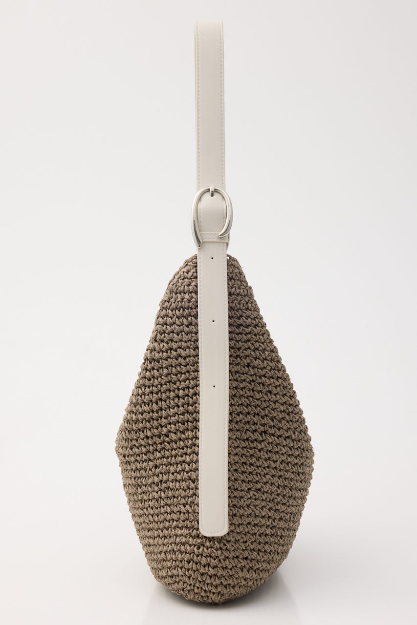 【SHEL'TTER SELECT】フリーハンドルクロッシュトートバッグ WHT FREE