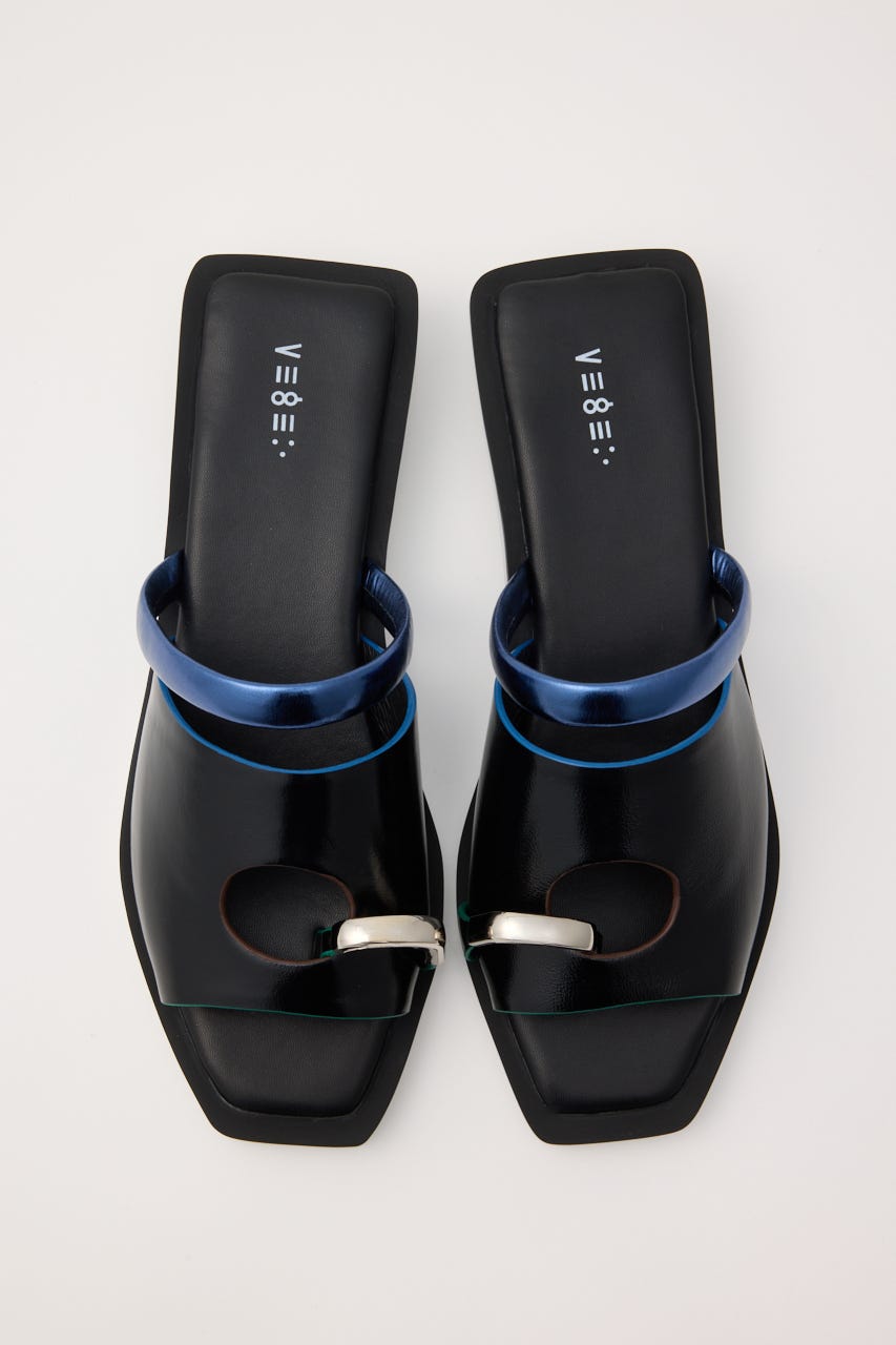 【VEGE】Float Ring サンダル BLK 36
