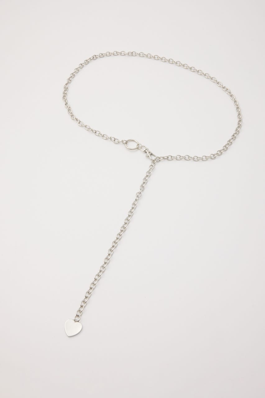 【SHEL'TTER SELECT】Heart  Charm ベルト SLV FREE