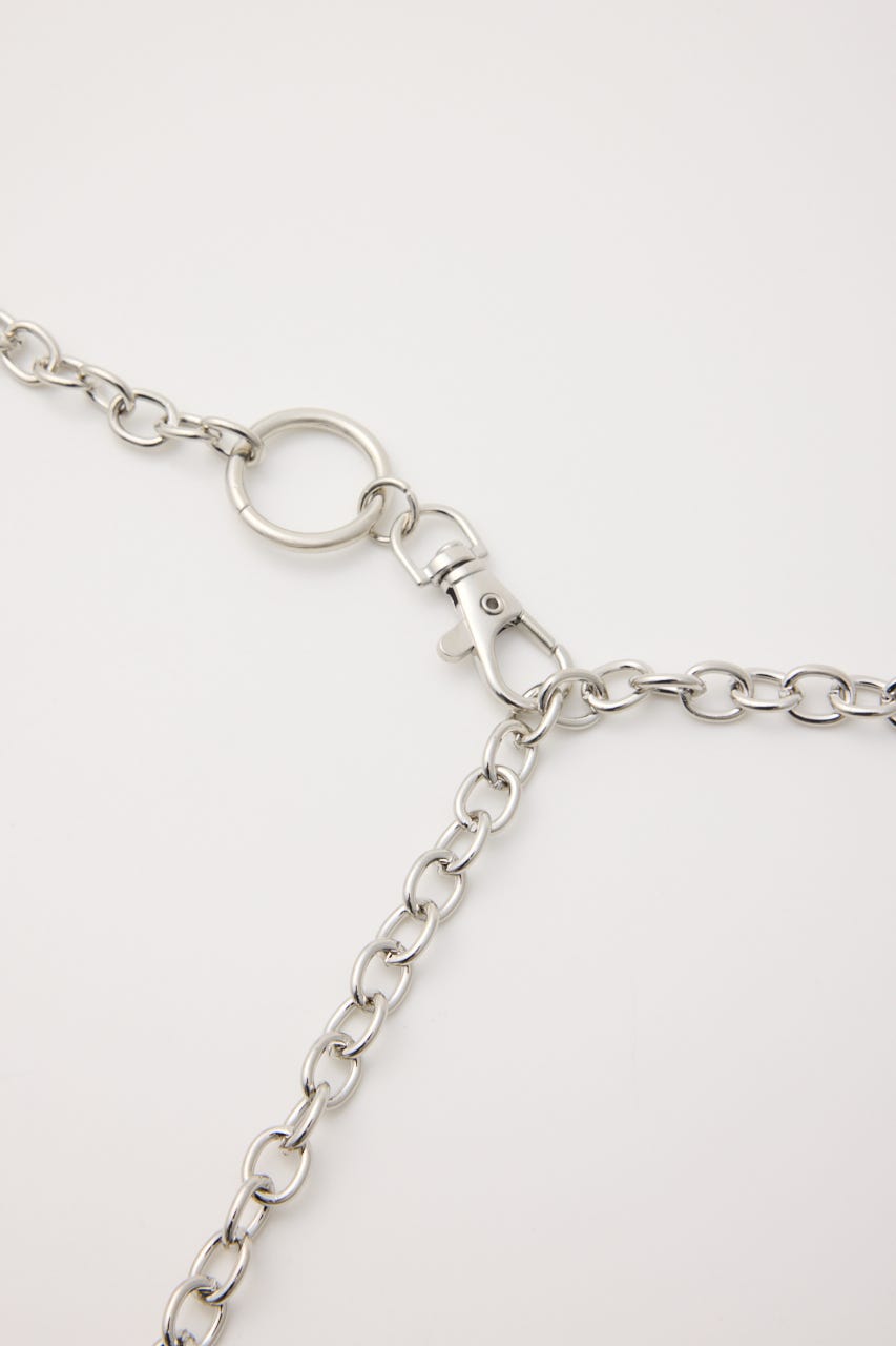 【SHEL'TTER SELECT】Heart  Charm ベルト SLV FREE