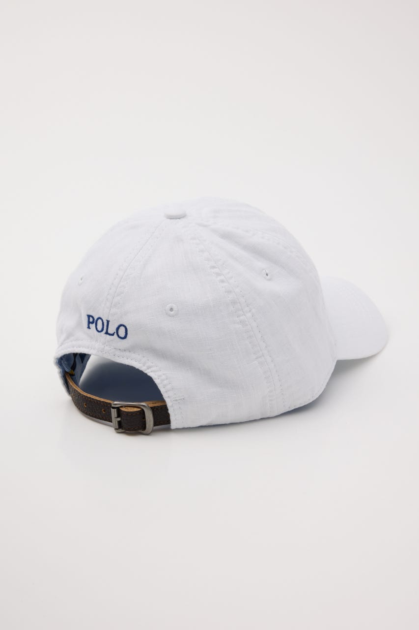 【POLO RALPH LAUREN】リネン ボール キャップ WHT FREE