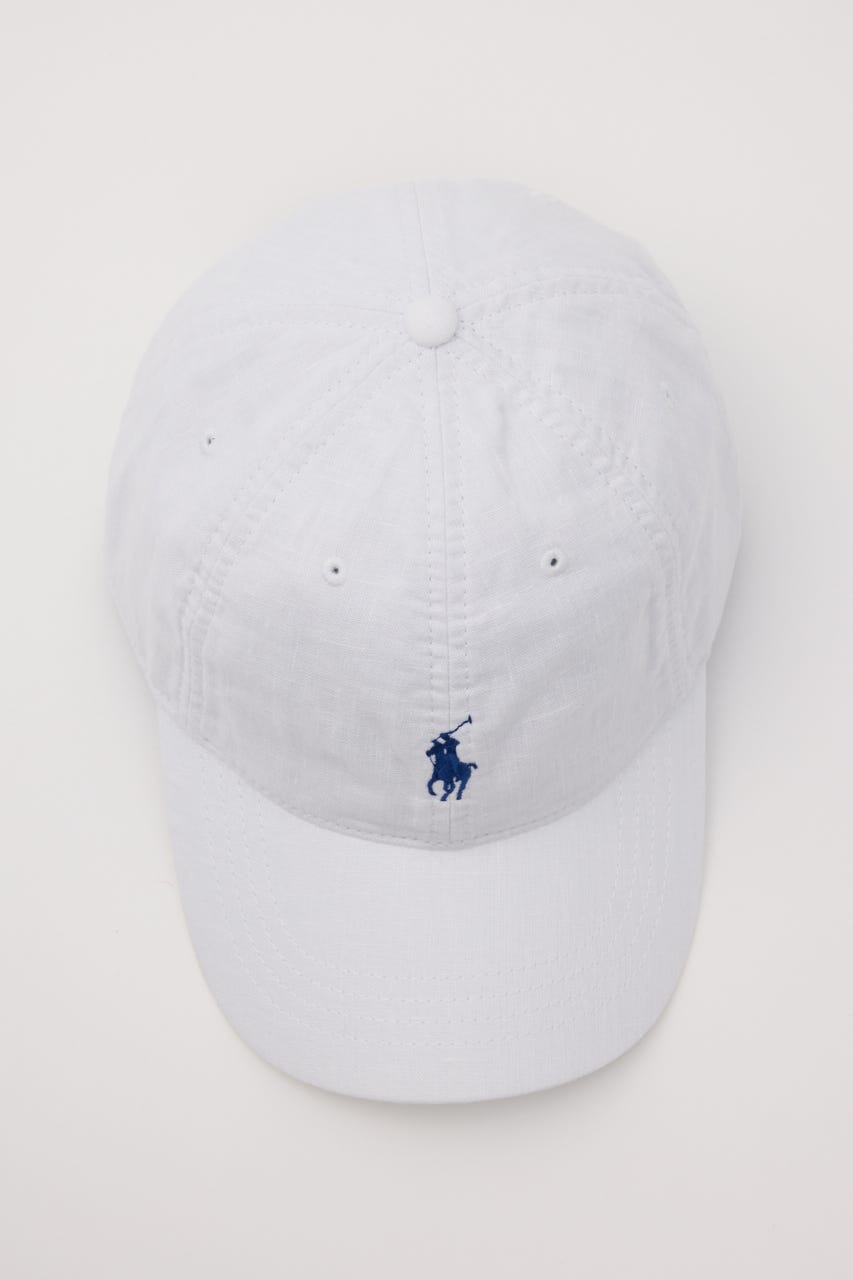 【POLO RALPH LAUREN】リネン ボール キャップ WHT FREE
