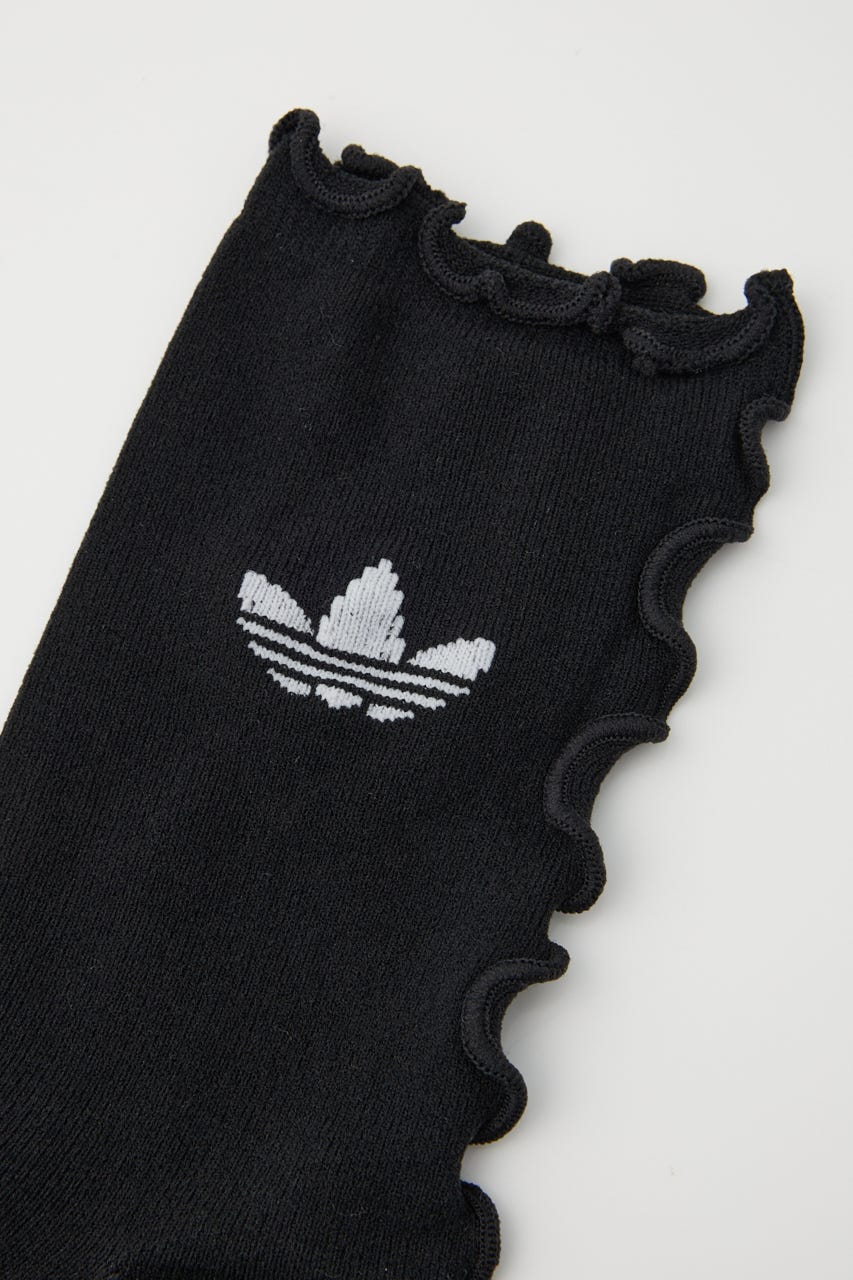 【adidas Originals】ラッフルソックス 2足組 M/WHT S