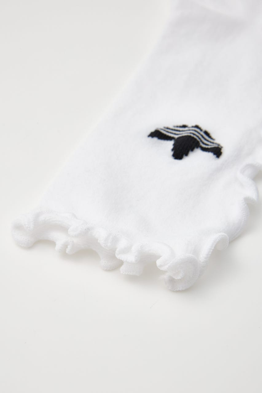 【adidas Originals】ラッフルソックス 2足組 M/WHT S