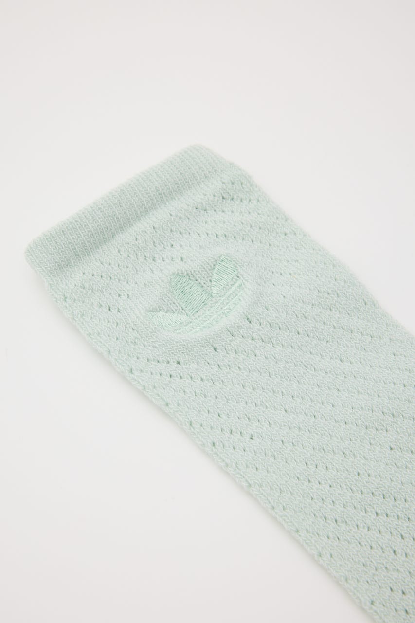 【adidas Originals】クロシェ クルーソックス 2足組 M/PNK M