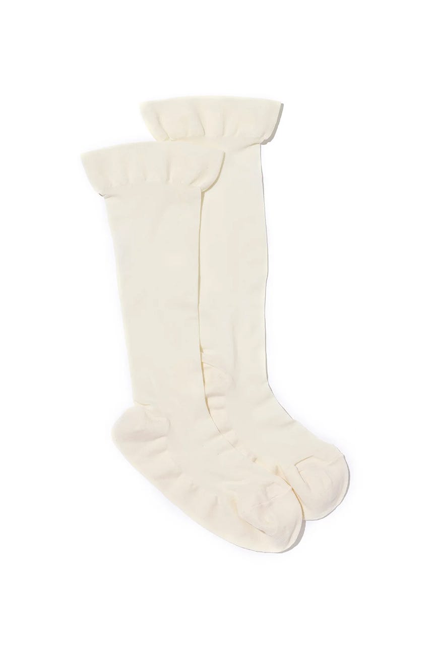 【YUQRI】Trimyソックス O/WHT FREE