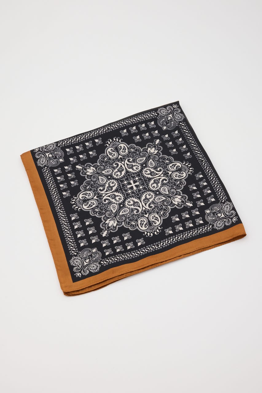 【SHEL'TTER SELECT】バンダナ柄スカーフ BLK FREE