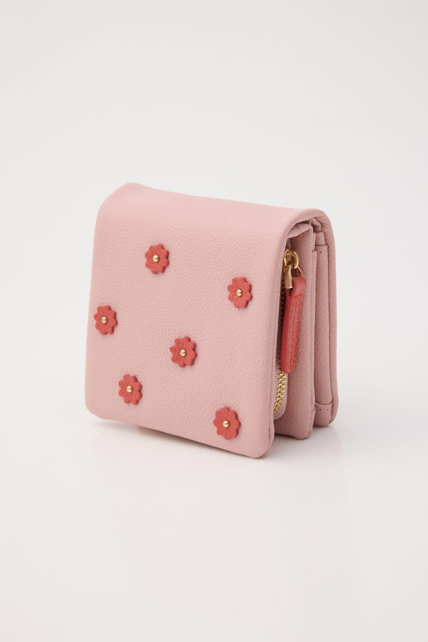 【HASHIBAMI】スモールフラワー ハーフウォレット PNK FREE