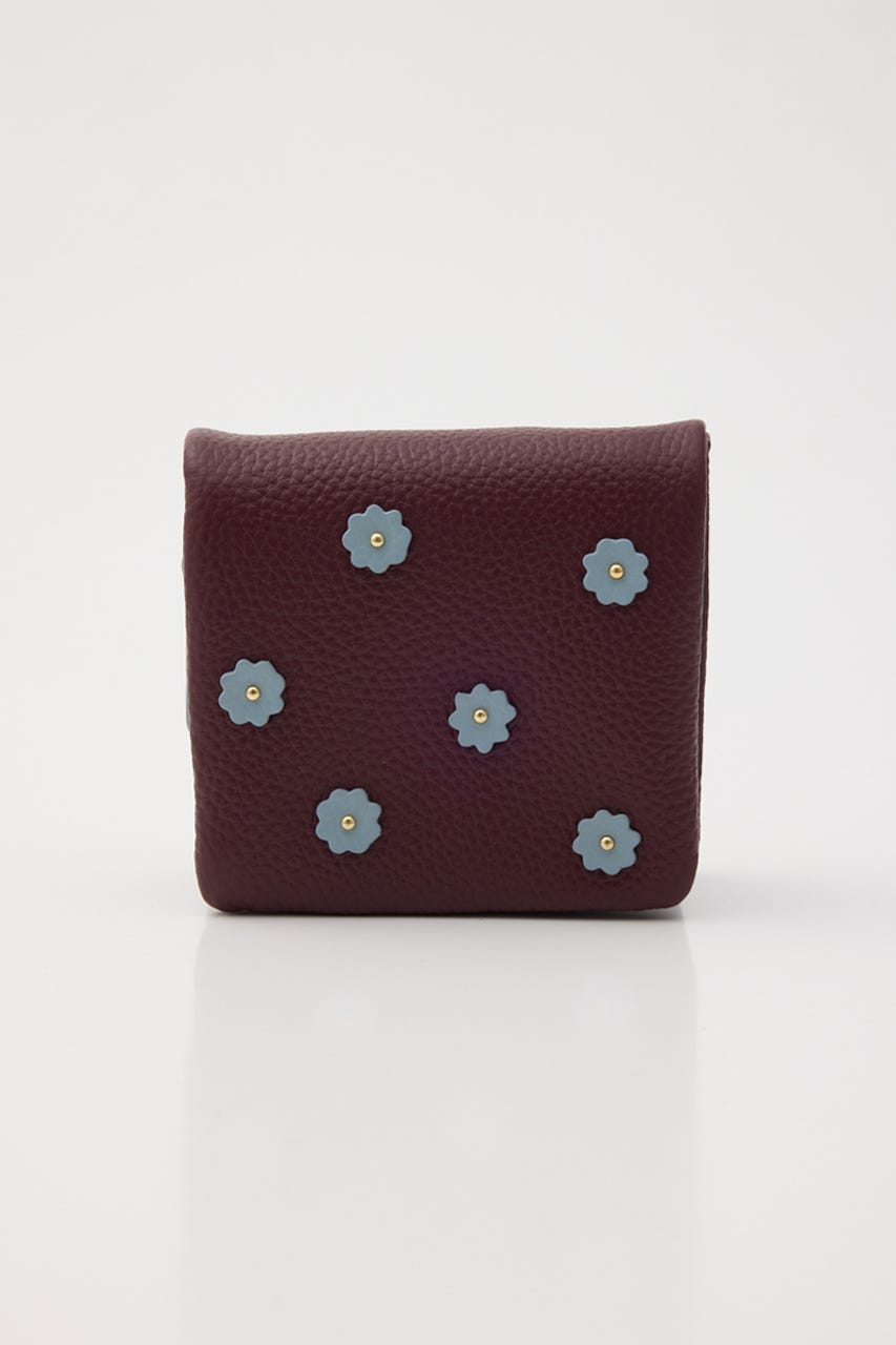 【HASHIBAMI】スモールフラワー ハーフウォレット PUR FREE