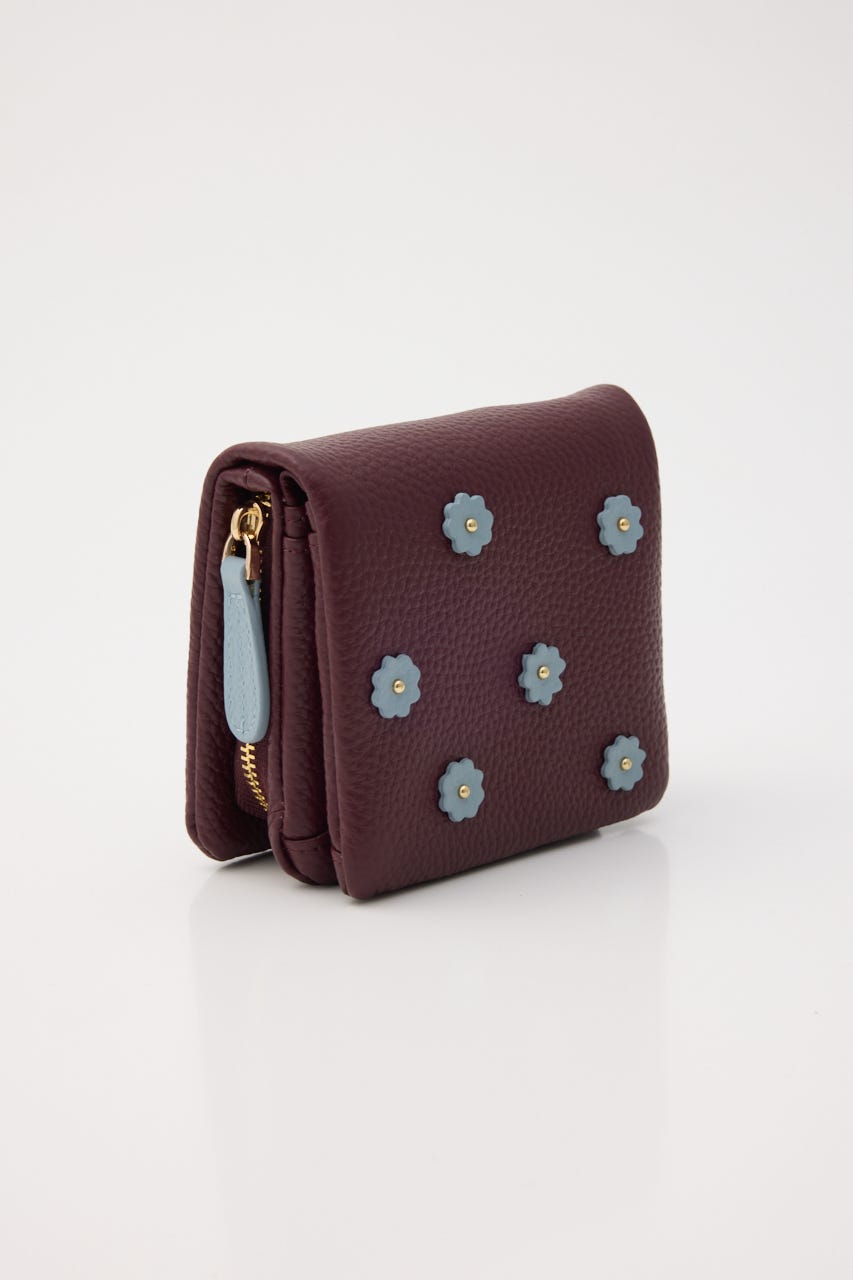 【HASHIBAMI】スモールフラワー ハーフウォレット PUR FREE