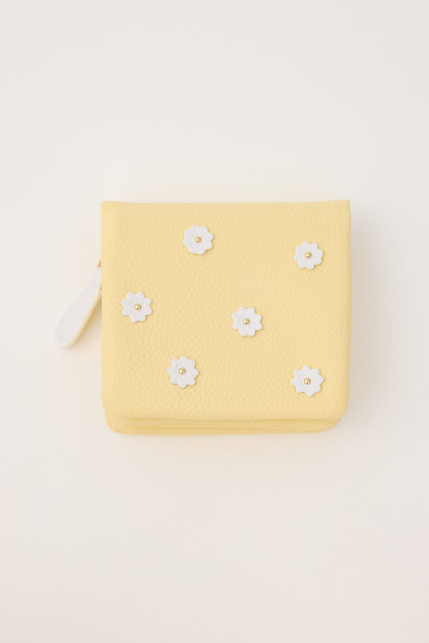 【HASHIBAMI】スモールフラワー ハーフウォレット YEL FREE