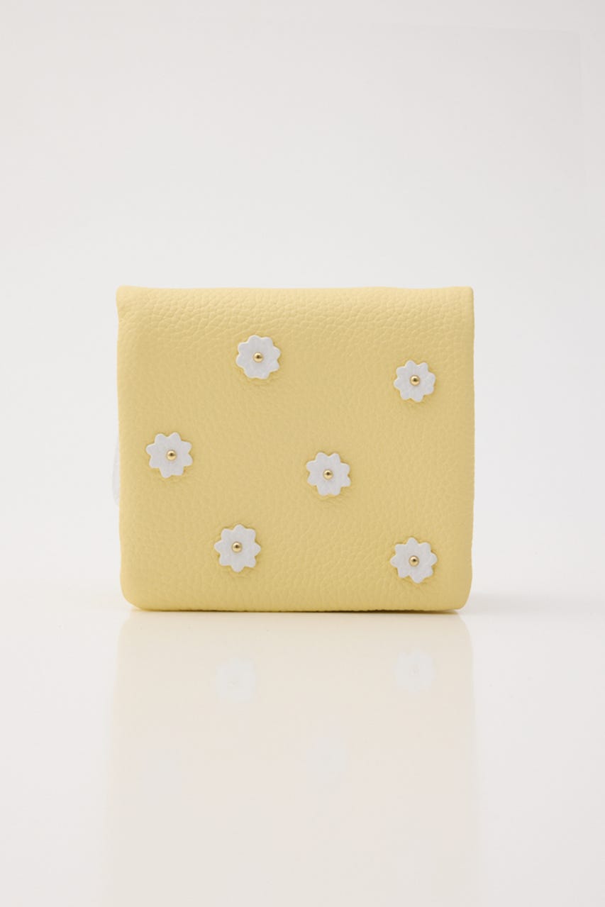【HASHIBAMI】スモールフラワー ハーフウォレット YEL FREE