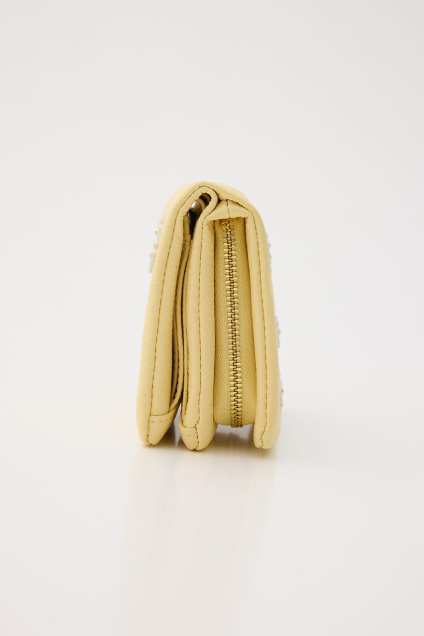 【HASHIBAMI】スモールフラワー ハーフウォレット YEL FREE