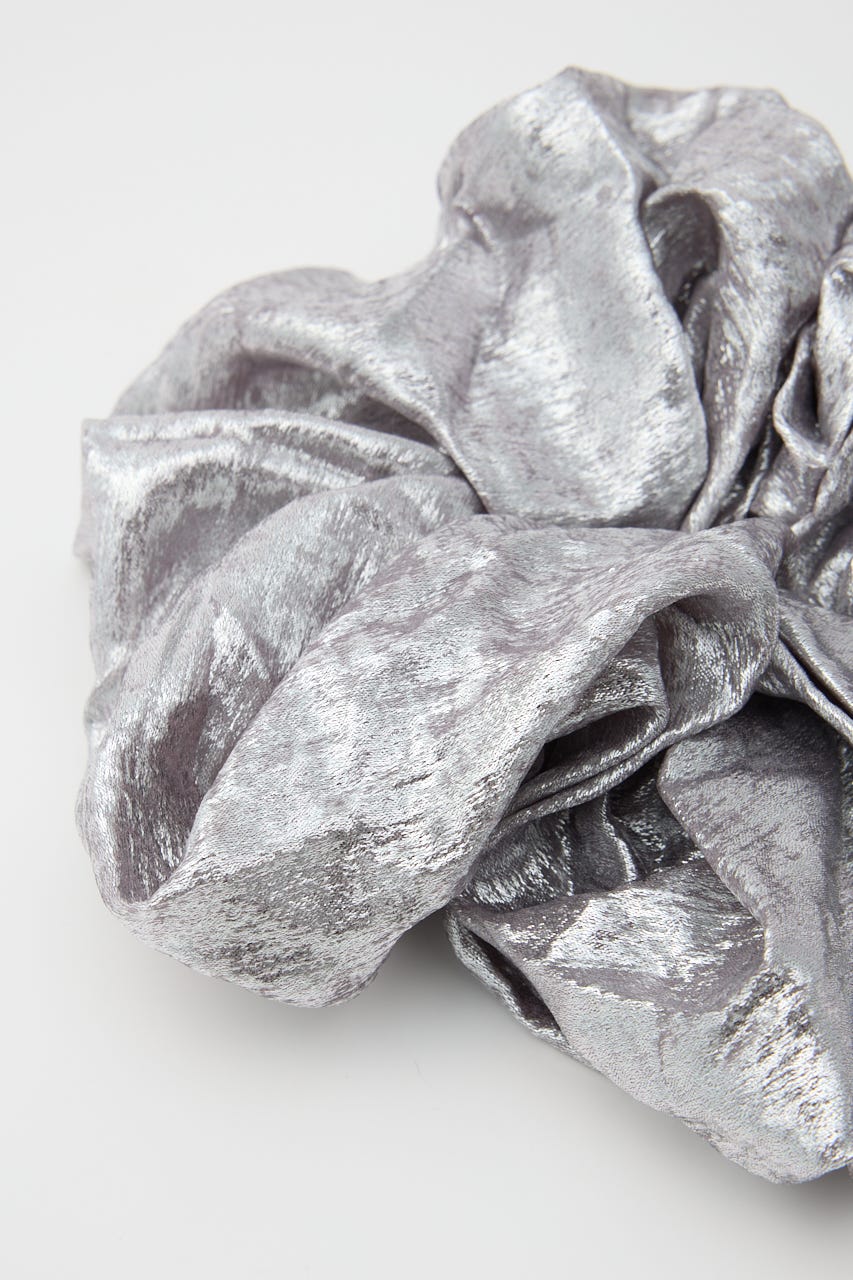 【SHEL'TTER SELECT】メタルカラーシュシュ SLV FREE