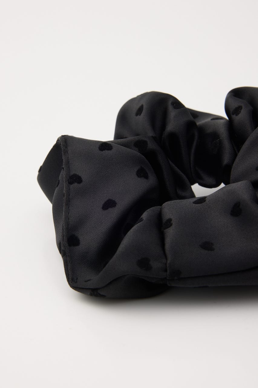 【SHEL'TTER SELECT】ハートドット柄 シュシュ BLK FREE