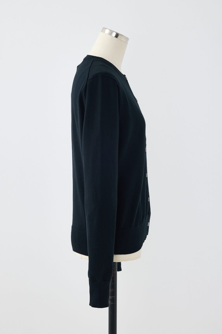 【POLO RALPH LAUREN】コットン クルーネック カーディガン BLK S