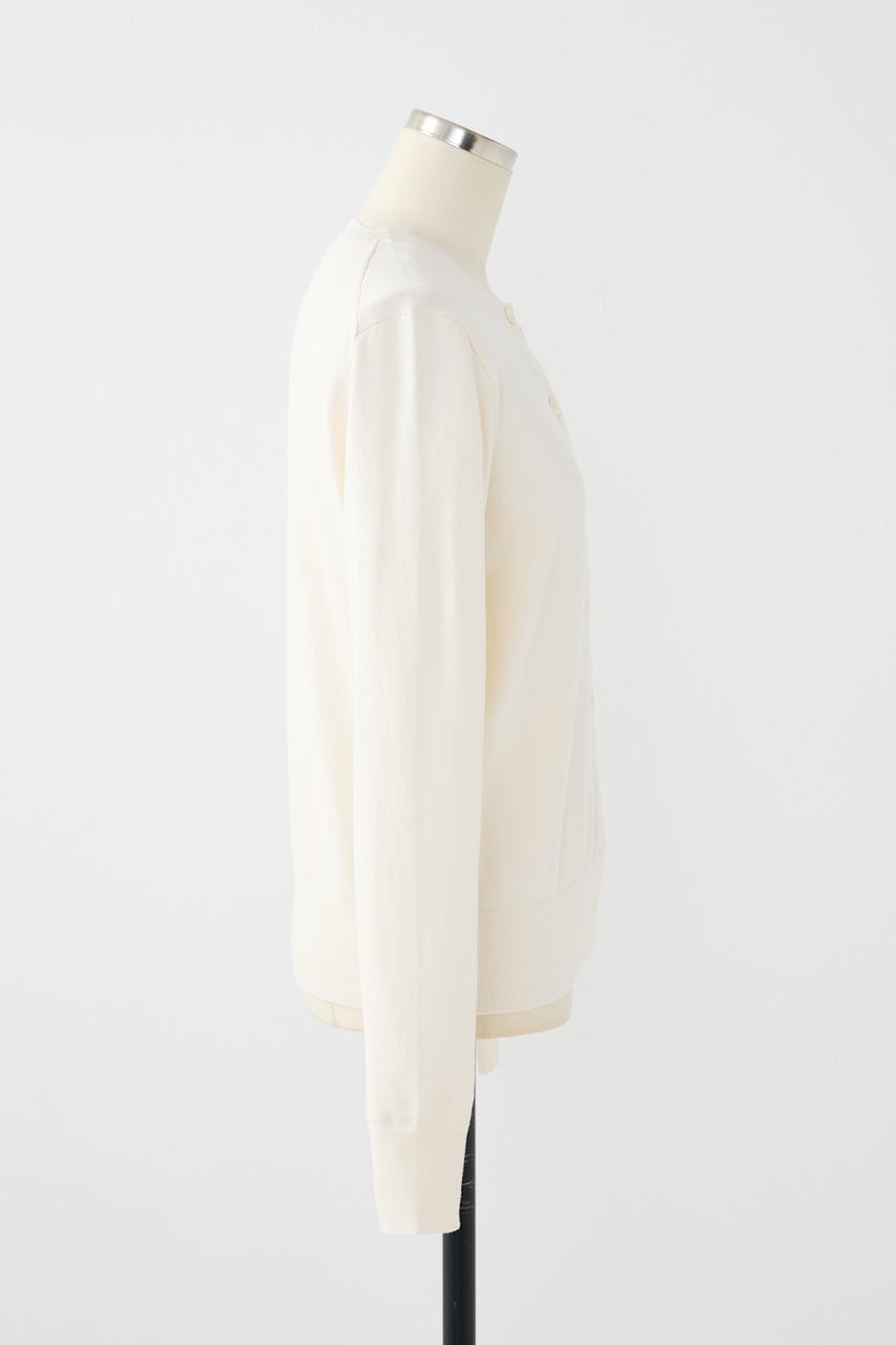 【POLO RALPH LAUREN】コットン クルーネック カーディガン IVOY S