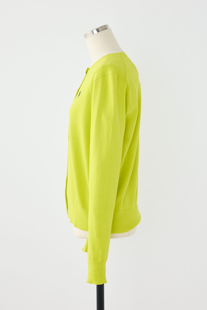 【POLO RALPH LAUREN】コットン クルーネック カーディガン LIME S