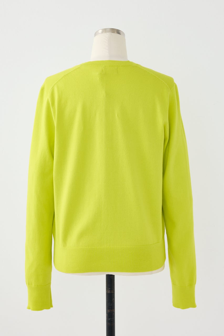 【POLO RALPH LAUREN】コットン クルーネック カーディガン LIME S