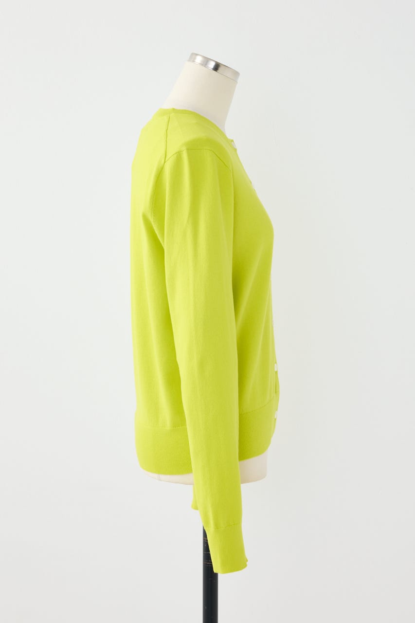 【POLO RALPH LAUREN】コットン クルーネック カーディガン LIME S