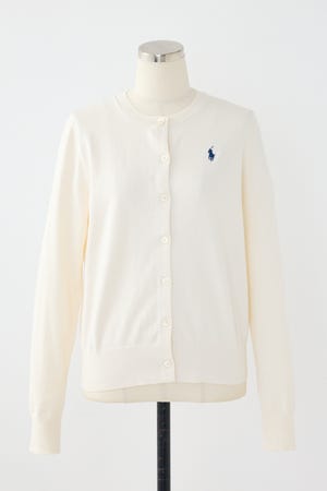 【POLO RALPH LAUREN】コットン クルーネック カーディガン