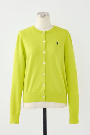 【POLO RALPH LAUREN】コットン クルーネック カーディガン