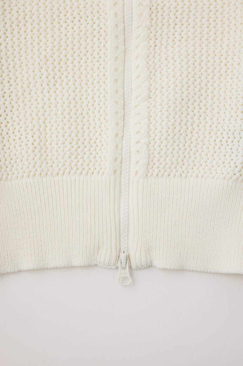 【adidas Originals】ニット クロシェ ファイヤーバード トラックトップ IVOY M