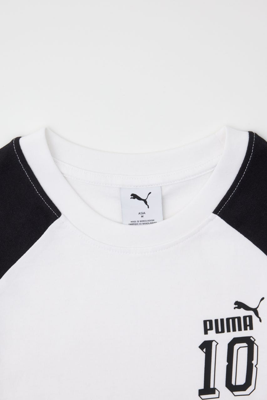 【PUMA】スリム ショート リンガー TS WHT M