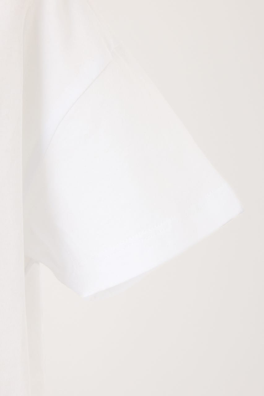 【ARMANI EXCHANGE】チェーンディティール 半袖クルーネックTシャツ WHT S