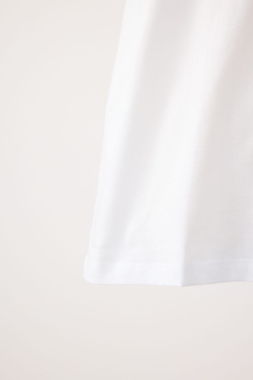 【ARMANI EXCHANGE】チェーンディティール 半袖クルーネックTシャツ WHT S