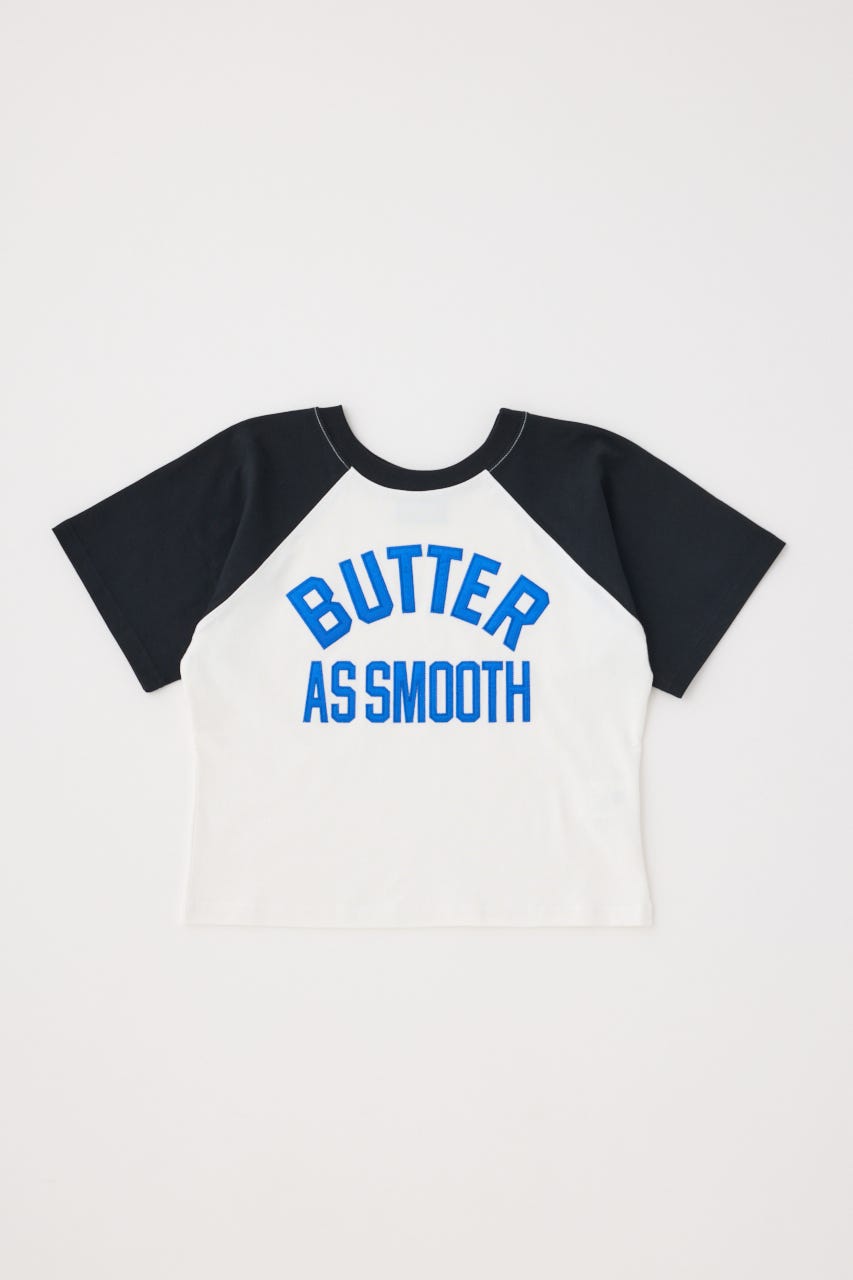 【GREEN BUTTER】Smooth Raglan Sleeve Tシャツ BLK M
