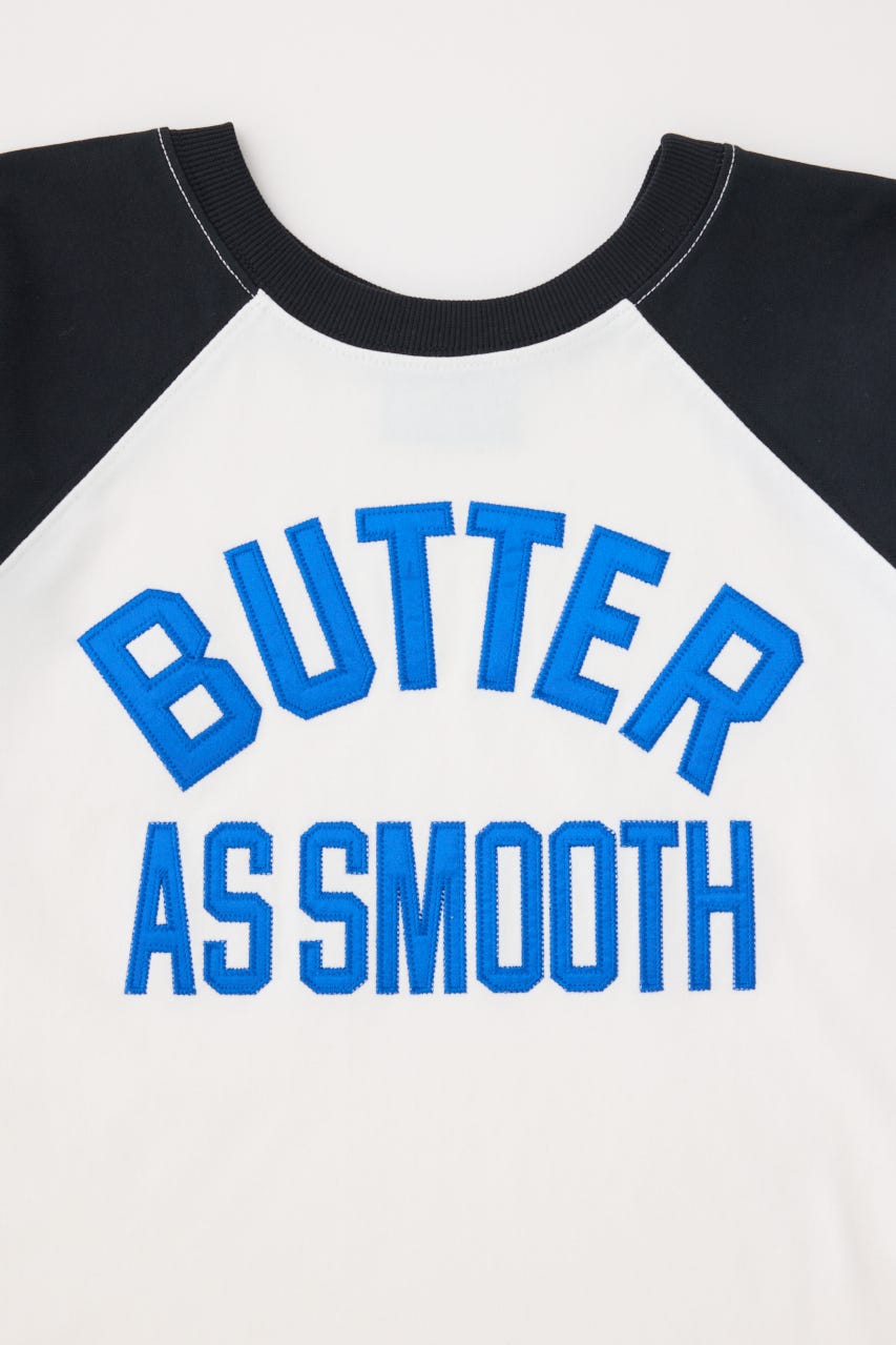 【GREEN BUTTER】Smooth Raglan Sleeve Tシャツ BLK M