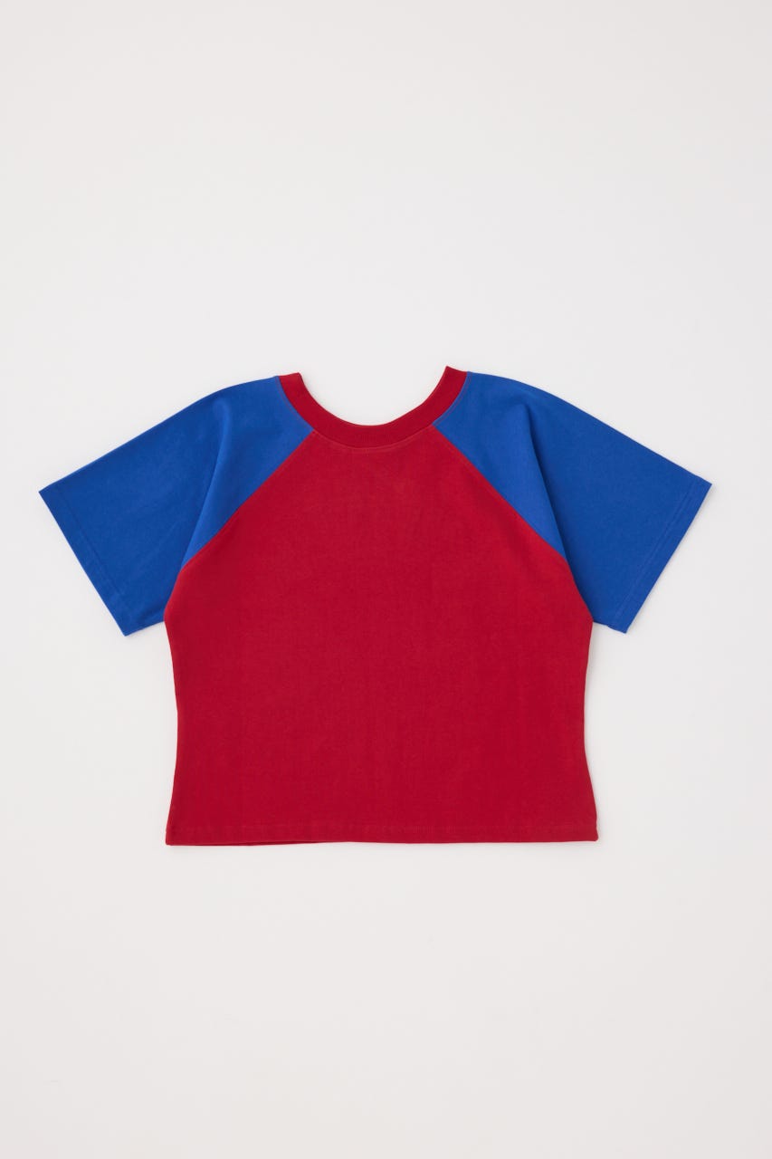 【GREEN BUTTER】Smooth Raglan Sleeve Tシャツ BLU M