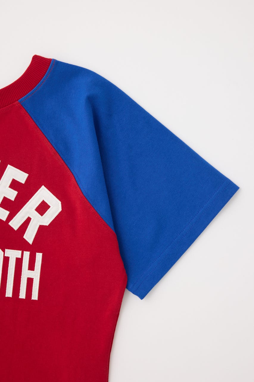 【GREEN BUTTER】Smooth Raglan Sleeve Tシャツ BLU M