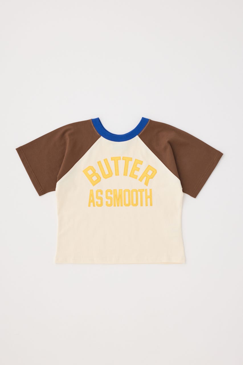【GREEN BUTTER】Smooth Raglan Sleeve Tシャツ BRN M