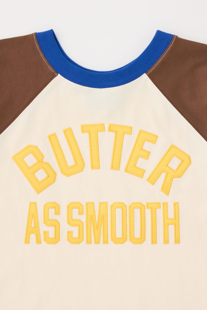 【GREEN BUTTER】Smooth Raglan Sleeve Tシャツ BRN M