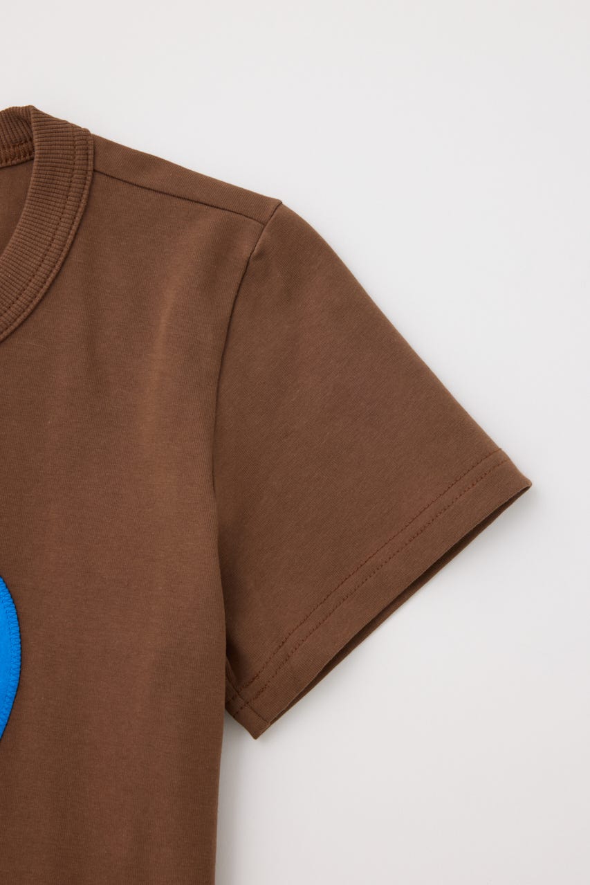 【GREEN BUTTER】Heart Applique Tシャツ BRN L