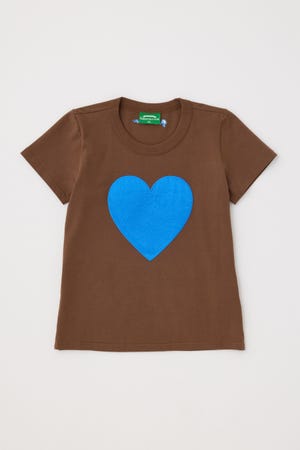 【GREEN BUTTER】Heart Applique Tシャツ