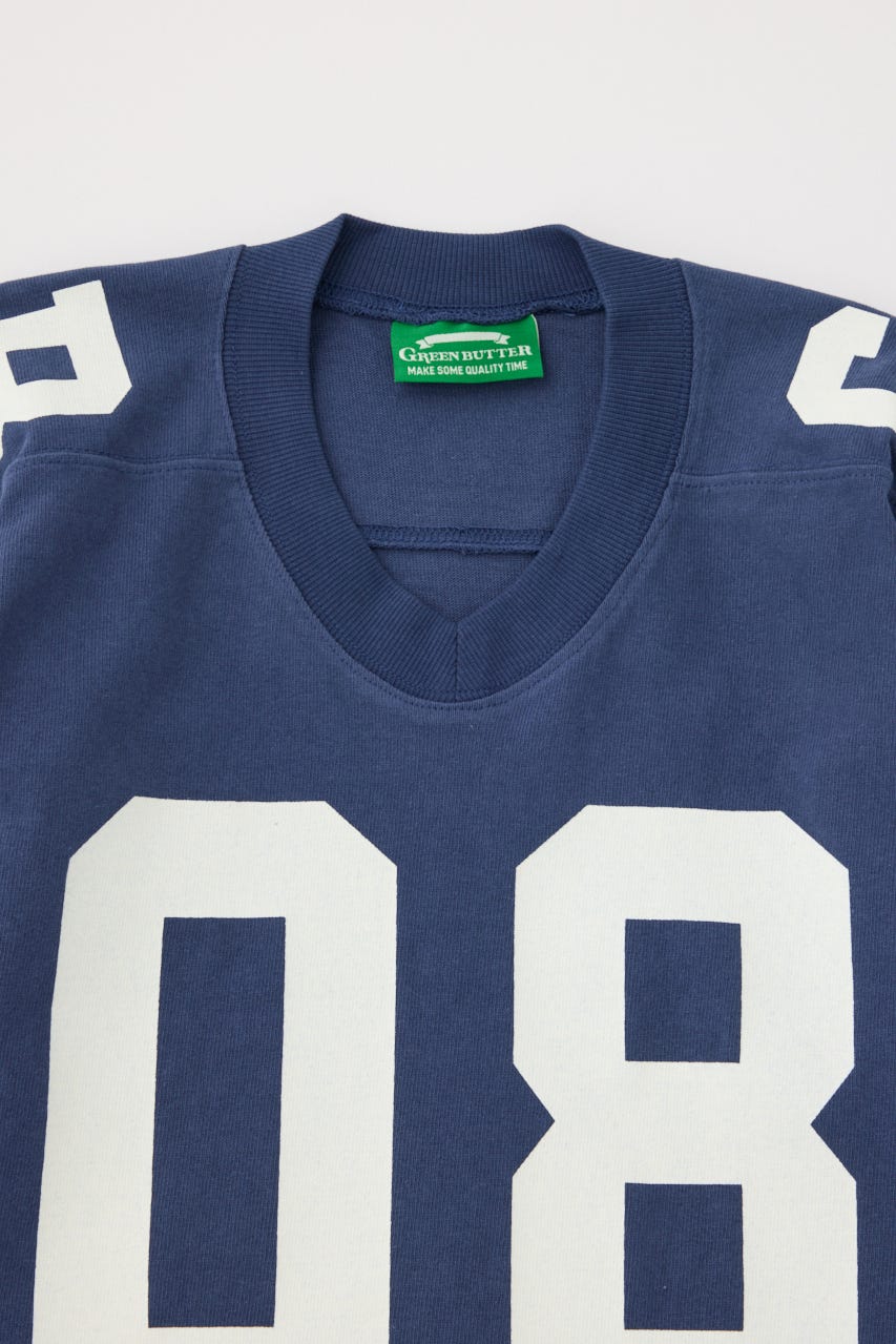 【GREEN BUTTER】No.08 Rugby Tシャツ NVY FREE