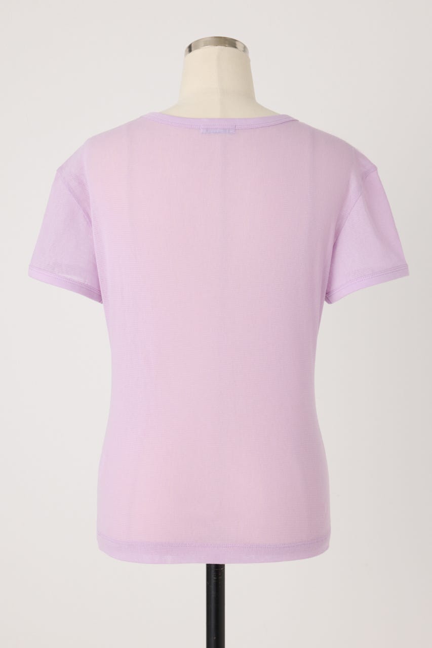 【PISCESS】Cotton Mesh Slim Fit Tシャツ PNK FREE