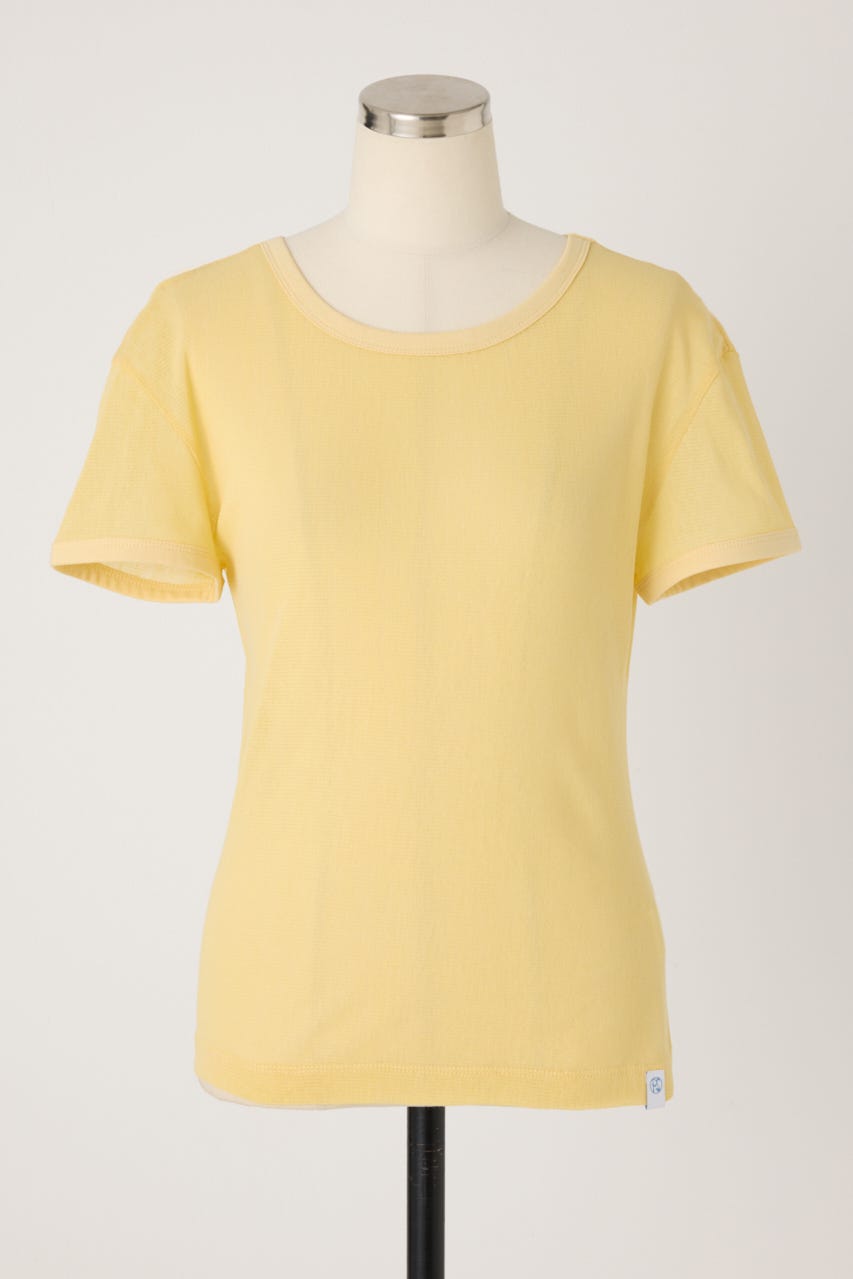 【PISCESS】Cotton Mesh Slim Fit Tシャツ YEL FREE