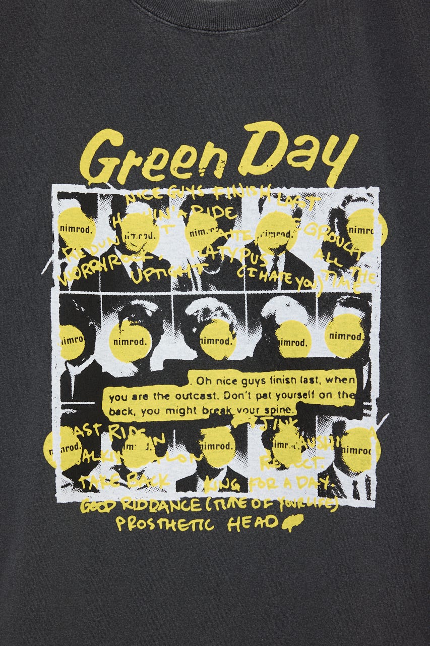 【GOOD ROCK SPEED】Green Day Tシャツ BLK FREE