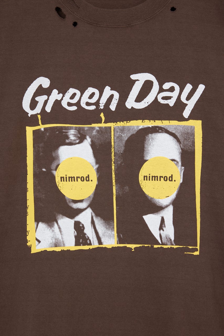 【GOOD ROCK SPEED】Green Day CRUSH Tシャツ BRN FREE