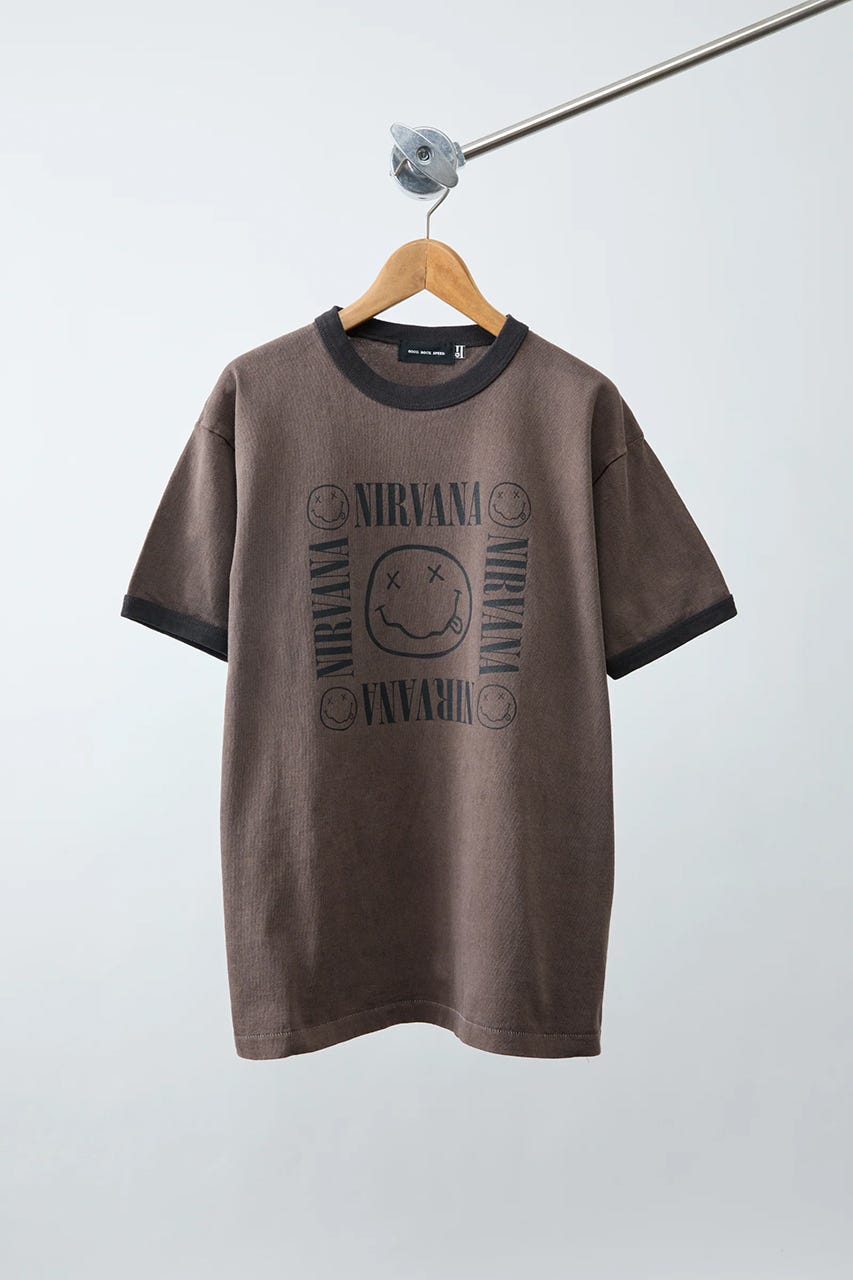 【GOOD ROCK SPEED】NIRVANA Ringer Tシャツ BRN FREE