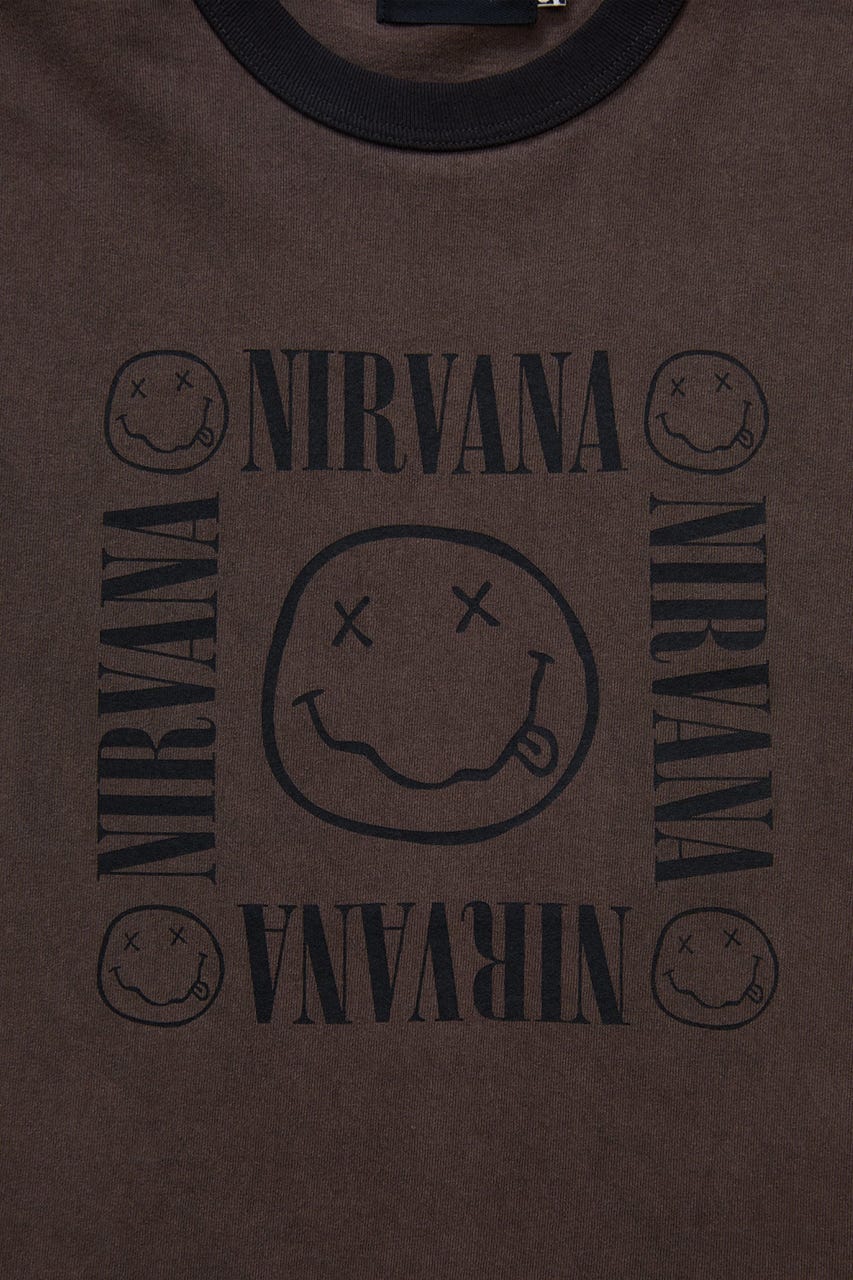 【GOOD ROCK SPEED】NIRVANA Ringer Tシャツ BRN FREE