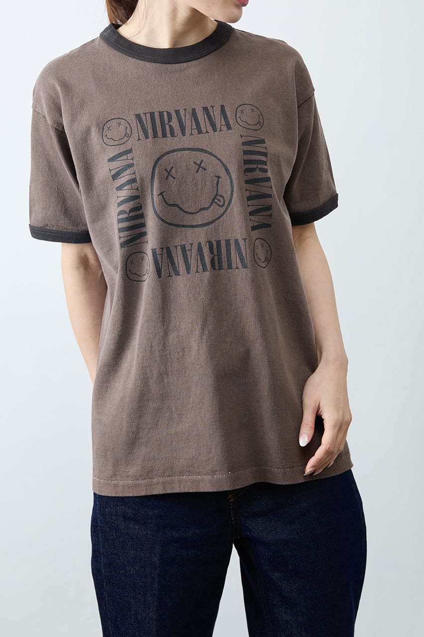 【GOOD ROCK SPEED】NIRVANA Ringer Tシャツ BRN FREE