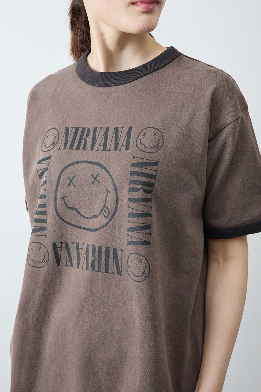 【GOOD ROCK SPEED】NIRVANA Ringer Tシャツ BRN FREE