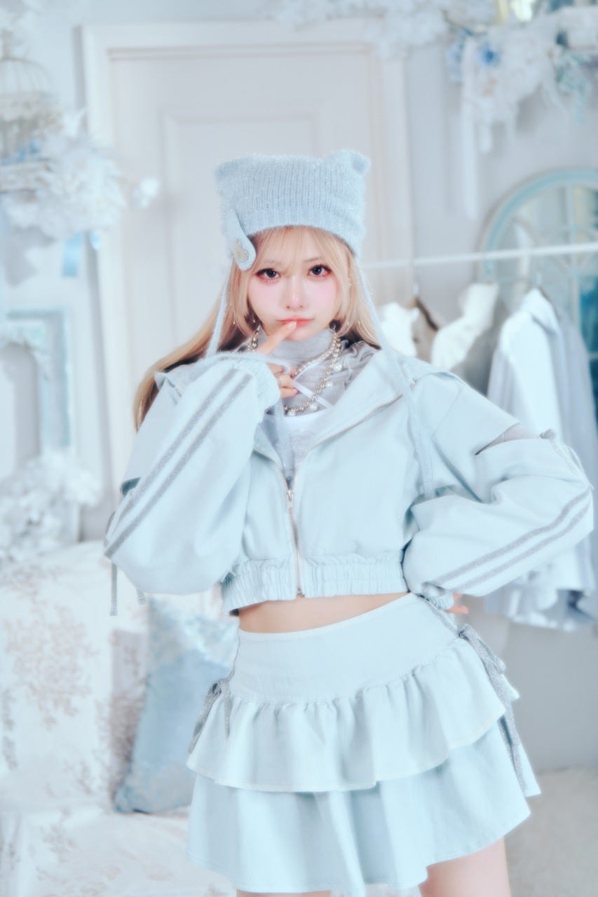 Luna Frill Skirt BLU FREE