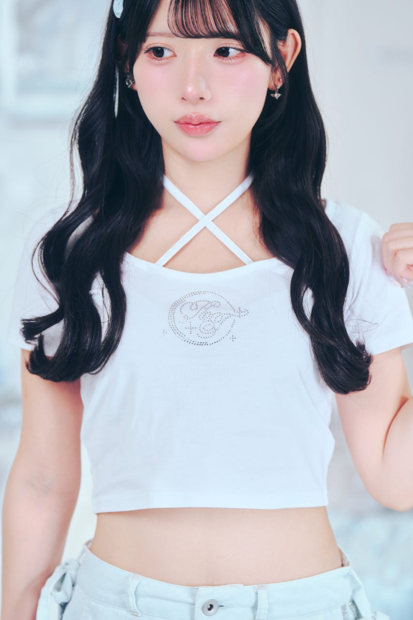 Moonlight Cross Tee WHT FREE